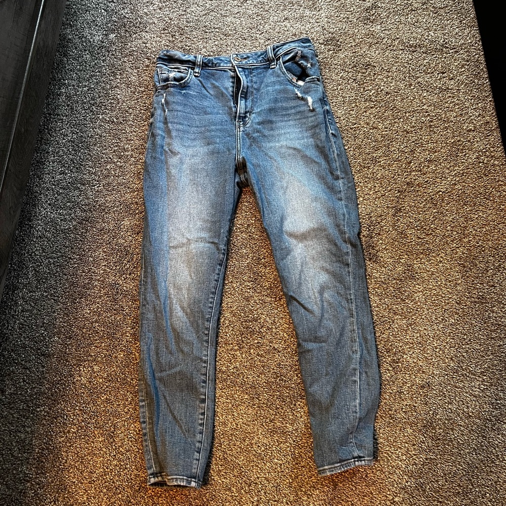 Abercrombie & Fitch High Rise Skinny Jeans - Blue